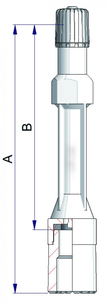 Rallonge rigide plastique jupe longue 71mm 100pcs