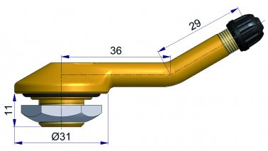 Valve Tubeless PL Ø20,5 10Pcs