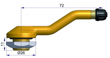 Valve Tubeless PL Ø16 10Pcs