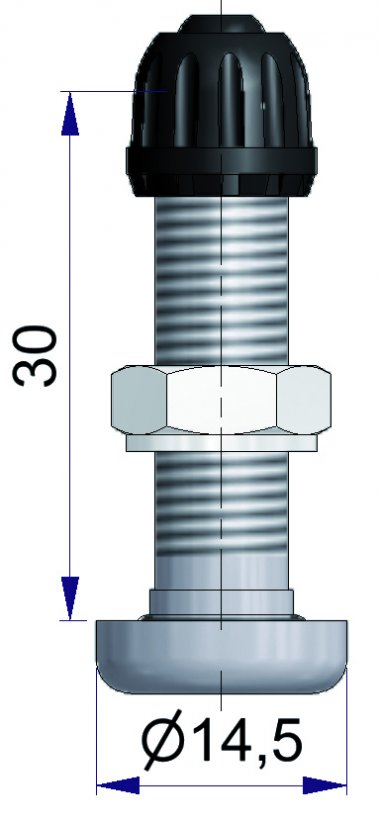 Valve Tubeless Moto Alliage Léger Ø8,5 10Pcs