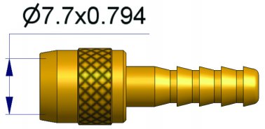 Embout Pour Rall. Souples Tuyau Ø5 (10Pcs)