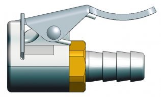 Embout de gonflage coté valve Ø7mm (10pcs)