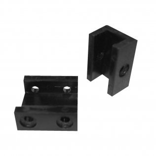 Jeu De 2 Cales Bloque Talon Chromées