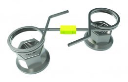 Checklock SQ 30mm Entraxe 335mm 10 Écrous